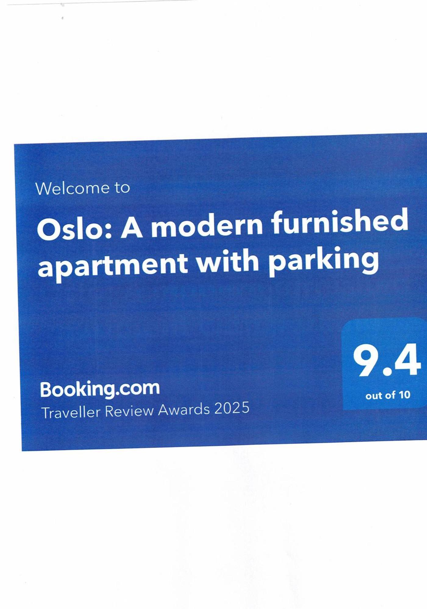 Oslo: A Modern Furnished Apartment With Parking Sofia Exterior photo